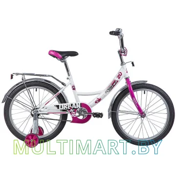 Детский велосипед Novatrack Urban 203URBAN.WT9 (белый/розовый, 2019)